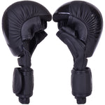 MAR-233C-N | Matte Black/Black  MAYA Leather Amateur  MMA Gloves