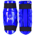 MAR-166C | Blue Dipped Foam Double Layer Shin Guard