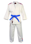 MAR-027 | White Great Britain Styled Judo/Jiu-Jitsu Competition Uniform + FREE BELT