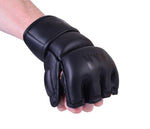 MAR-234G | Black MMA Gloves | Fingerless Combat Gloves with Thumb Design