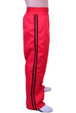 MAR-088D | Red & Black Kickboxing & Freestyle Two-Striped Trousers