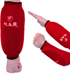 MAR-169C | Red Elasticated Fabric Arm Guard For Arm Protection