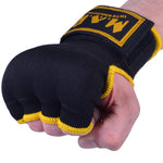 MAR-119D | Black Hand Wrap Mitts w/ Gel Padded Knuckles