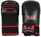 MAR-142D | Black Karate Gloves w/ Moulded Padding