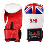 MAR-114 | White Union Jack Boxing/Kickboxing Gloves