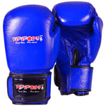 MAR-106C | Blue IPPON Genuine Cowhide Leather Boxing Gloves