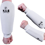 MAR-169A | White Elasticated Fabric Arm Guard For Arm Protection