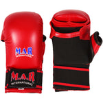 MAR-143B | Red Karate Gloves w/ Padded Thumb