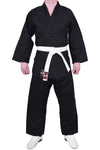 MAR-024B | Lightweight Black Judo/Jiu-Jitsu Uniform for Beginner Students + FREE BELT