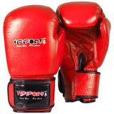 MAR-106A | Red IPPON Genuine Cowhide Leather Boxing Gloves