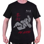 MAR-084E | Black Round-Neck Jujitsu T-Shirt