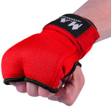 MAR-119B | Red Hand Wrap Mitts w/ Padded Knuckles