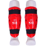 MAR-166A | Red Dipped Foam Double Layer Shin Guard