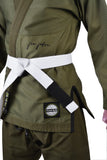 MAR-064D | Olive Green Brazilian Jiu-Jitsu Uniform - 480gsm