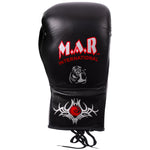 MAR-108A | Black Genuine Cowhide Leather Boxing Gloves/Kickboxing