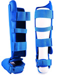 MAR-193C | Foam Padded Blue Shin & Instep Guards