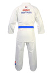 MAR-027 | White Great Britain Styled Judo/Jiu-Jitsu Competition Uniform + FREE BELT