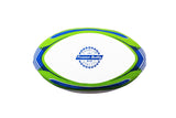 MAR-436F | Green & Blue Rugby Training Ball - Size 4