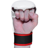 MAR-142C | White Karate Gloves w/ Moulded Padding