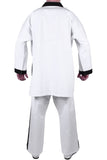 MAR-006 | White Karate & Freestyle Uniform w/ Black Trim (8oz Fabric)