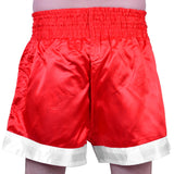 MAR-091E | Red Kickboxing & Thai Boxing Shorts w/ Stars