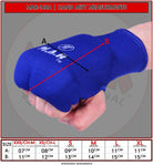 MAR-168D | Blue Elasticated Fabric Mitts For Hand Protection