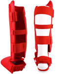 MAR-193A | Foam Padded Red Shin & Instep Guards