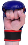 MAR-142AA | Navy-Blue Karate Gloves w/ Moulded Padding