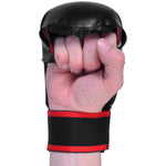 MAR-142D | Black Karate Gloves w/ Moulded Padding