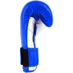 MAR-109 | Blue Genuine Cowhide Leather Boxing Gloves/Kickboxing