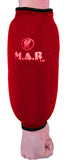 MAR-169C | Red Elasticated Fabric Arm Guard For Arm Protection