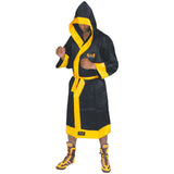 MAR-098B | Black/Yellow Boxing and Kickboxing Robe