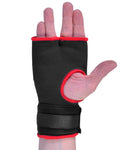 MAR-119A | Black Hand Wrap Mitts w/ Padded Knuckles