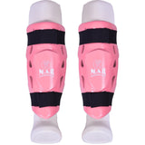 MAR-166D | Pink Dipped Foam Double Layer Shin Guard