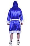 MAR-097B | Blue & White Boxing & Kickboxing Robe