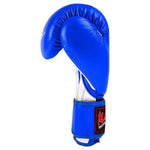 MAR-109 | Blue Genuine Cowhide Leather Boxing Gloves/Kickboxing