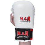 MAR-142C | White Karate Gloves w/ Moulded Padding