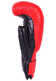 MAR-140 | Genuine Leather Red & Black Coaching/Training Mitts (One Size)