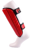 MAR-190A | Red Shin Guards w/ Foam Padding