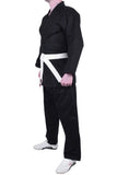 MAR-024B | Lightweight Black Judo/Jiu-Jitsu Uniform for Beginner Students + FREE BELT