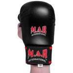 MAR-142D | Black Karate Gloves w/ Moulded Padding