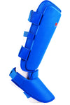 MAR-193C | Foam Padded Blue Shin & Instep Guards