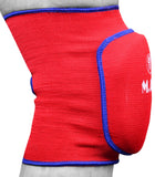 MAR-174C | Red Elasticated Fabric Knee Pads