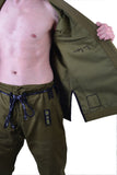 MAR-064D | Olive Green Brazilian Jiu-Jitsu Uniform - 480gsm