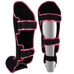 MAR-148I | Black & Pink Kickboxing/Thai Boxing Shin & Instep Guards