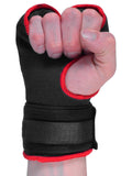 MAR-119A | Black Hand Wrap Mitts w/ Padded Knuckles