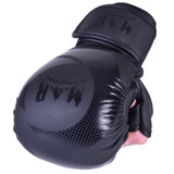 MAR-233C-N | Matte Black/Black  MAYA Leather Amateur  MMA Gloves