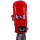 MAR-142F | Red Karate Gloves w/ Arched Moulded Padding