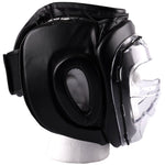 MAR-133B | Black Transparent Mask Head Guard