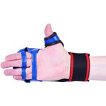 MAR-143A | Blue Karate Gloves w/ Padded Thumb